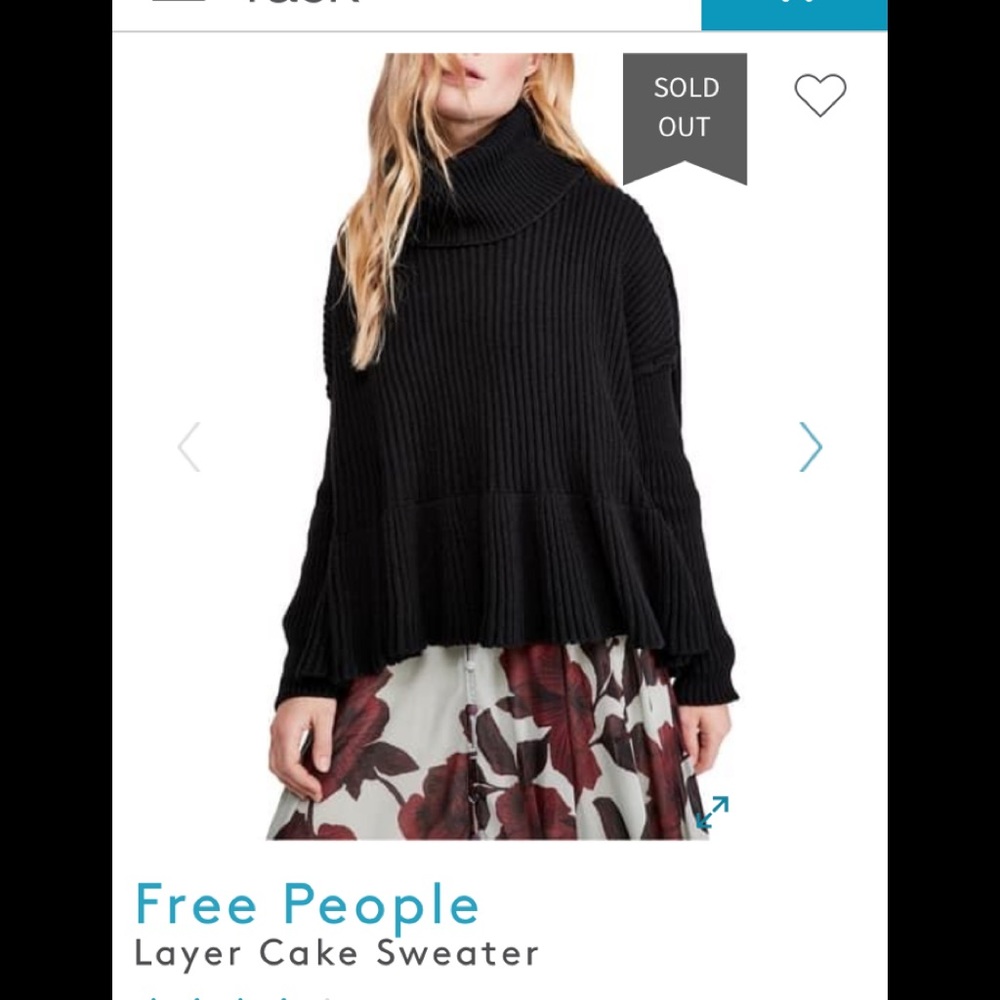 - Free people layer cake‎ sweater. NWOT